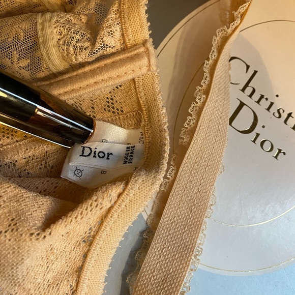 Vintage 70’s-80’s Christian Dior Lace teddy bodysuit with lace garter belt combo - Picture 6 of 11